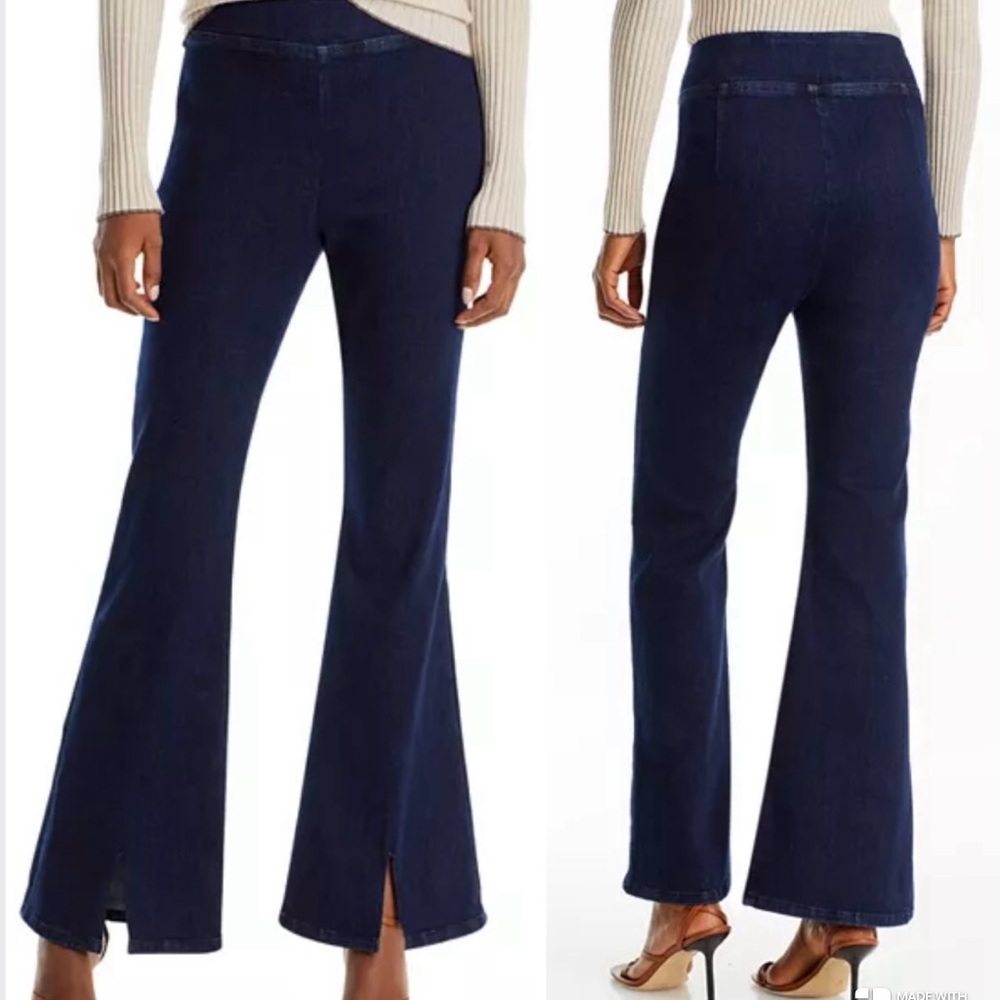 Frame Denim The Jet‎ Set Slit Flare Pull On Stretch Jeans